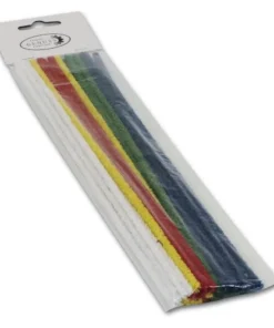 Pfeifenreiniger Ermuri aus Baumwollfasern bunt Länge 30 cm 10 Beutel à 25 Stäbe-e