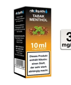 Nikoliquids Tabak Menthol 3 mg