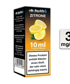 NIKOLIQUIDS Zitrone 3 mg