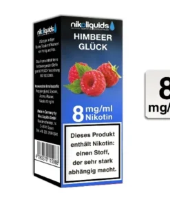 Nikoliquids Himbeerglück 8 mg 50 PG / 50 VG