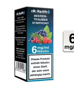 Nikoliquids Beeren Trauben Symphony 6 mg 50 PG / 50 VG