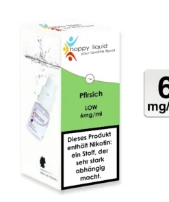 HAPPY LIQUID Pfirsich 6 mg