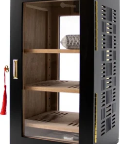 Humidor-Schrank schwarz matt