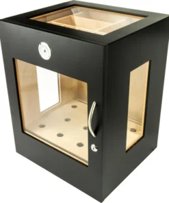 Humidor-Schrank Sevenson schwarz matt