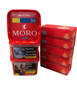 3x Moro Rot Volumen 130g + 1000 Marschall Filterhülsen