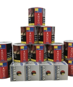 10x Moro Rot Volumen 42g + 1000 Harris BLAU Filterhülsen