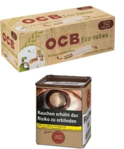LUCKY STRIKE Origins USA Red DOSE + 250 OCB Organic Hülsen