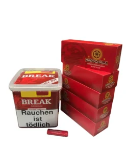BREAK Original 185g Eimer + 1000 Marschall Hülsen + 1x Feuerzeug
