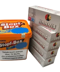 FARGO Stopf-Box XXXL-Eimer 400g + 1000 Harris rot Hülsen