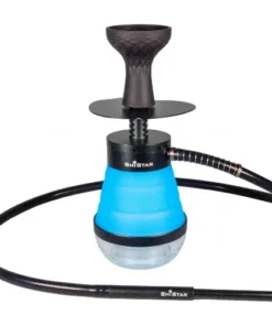 Wasserpfeife SHISTAR Outdoor blau 31cm hoch 1 Anschluss