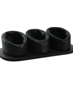 Pfeifenpantoffel 3er Leder schwarz 22 x 10 x 5.5 cm