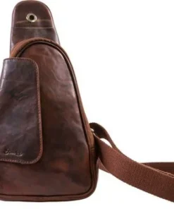 Passatore Pfeifen-/Zigarren Body Bag Leder braun antik