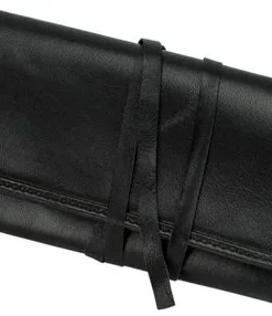 Passatore Pfeifen-Rollbeutel Lammleder schwarz
