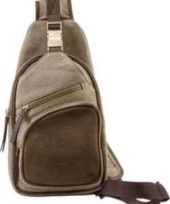 Passatore Pfeifen-/Zigarren Body Bag Canvas braun/sand