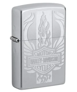 ZIPPO satiniert Harley Davidson Logo Flame 60005882