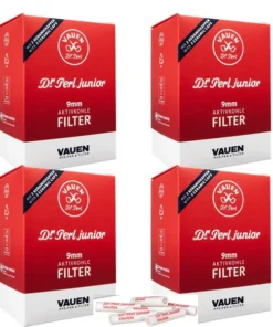 Pfeifenfilter Dr. Perl Junior Jumax Aktivkohle 9 mm 4 x 180 Filter