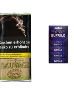 SAUVAGE 1 Pouch + 4x Buffalo Papers