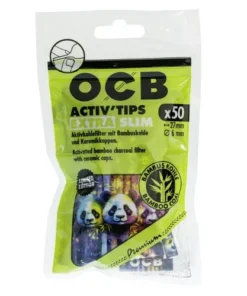 OCB Activ Tips Extra Slim 6mm Bamboo