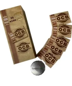 OCB Craft Ungebleicht 25×100 + 5x 100 Stück OCB Craft + Pillen Dose