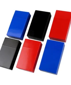 Zigarettenbox Kunststoff 20er 100 mm Pop Up 3 Farben sortiert