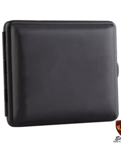 Zigarettenetui Kunstleder VH 18er King Size schwarz mit Gummizug