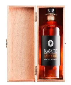 Grappa Oro BLACK TIE 40 % Vol. in Holzkiste