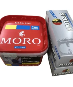 Moro Rot Volumen 130g + 500 Harris BLAU Hülsen