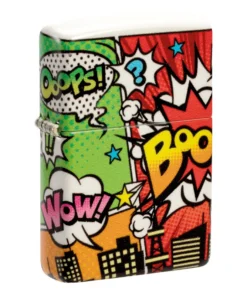 ZIPPO weiß matt Pop Art Design 60006555