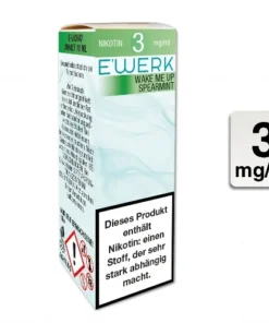 E-Liquid E’WERK Wake Me Up 3 mg (Spearmint)