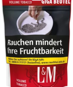 L&M Volume Tobacco Red Giga ZIP- Beutel 90g