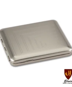 Zigarettenetui Metall VH 18er Nickel/satiniert Rechtecke mit Gummizug