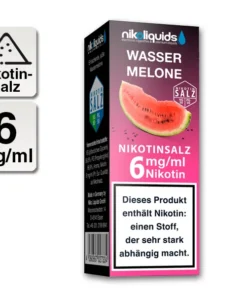 Nikotinsalz NIKOLIQUIDS Wassermelone 6 mg