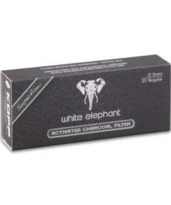 Pfeifenfilter WHITE ELEPHANT Superflow Aktivkohle 9 mm 20 Stück