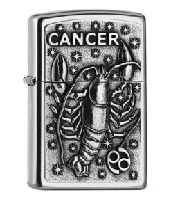 ZIPPO Street chrom Cancer Emblem Tierkreiszeichen 2006504