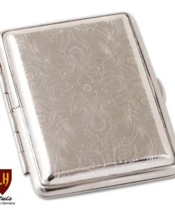 Zigarettenetui Metall VH 14er Venetian Gravurfeld und Gummizug