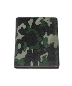 Kreditkartenetui ZIPPO Leder Camo grün 6 Karten/1 Fensterf 10,5x8x1cm