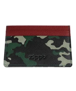 Kreditkartenetui ZIPPO Leder Camo grün 3 Karten 10x7x0,6 cm 2006057