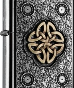 Zippo street chrom Plakette TT Celtic