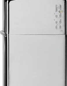 Zippo chrom gebürstet graviert Zippo Logo