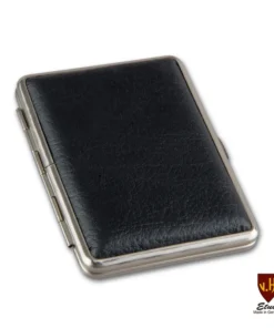 Zigarettenetui Kunstleder VH 14er King Size schwarz mit Gummizug