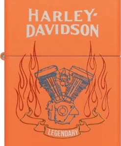 Zippo Orange Matt color Harley Davidson