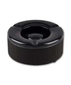 Windascher Melamin rund schwarz Ø 10cm 4,5 cm hoch 4 Ablagen