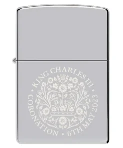 ZIPPO chrom poliert King Charles III Coronation 2023 105168