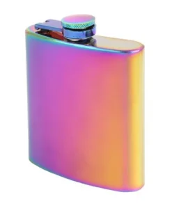 Flachmann Edelstahl Rainbow 6oz
