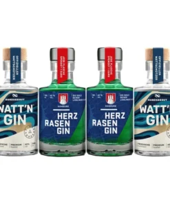 Set: Herzrasen Gin 42% vol., 2×0,1l + Watt’n Gin 42% vol., 2×0,1l