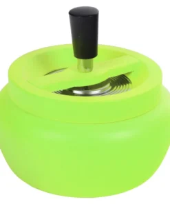 Schleuderascher Metall neon grün matt Ø 13cm