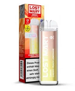 LOST MARY Einweg QM600 CP Cherry Peach Lemona 20mg 600 Züge
