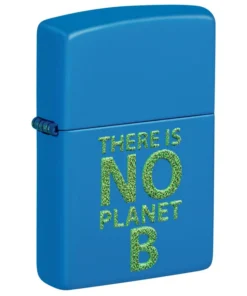 ZIPPO sky blue matt 3D Druck No Plantet B 60006812