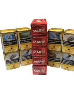 8x RED BULL Gold Blend Dose + 1000 Mark 1 Zigarettenhülsen