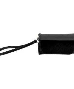 Etui für Iqos schwarz PVC 2 Fächer mit Schlaufe innen